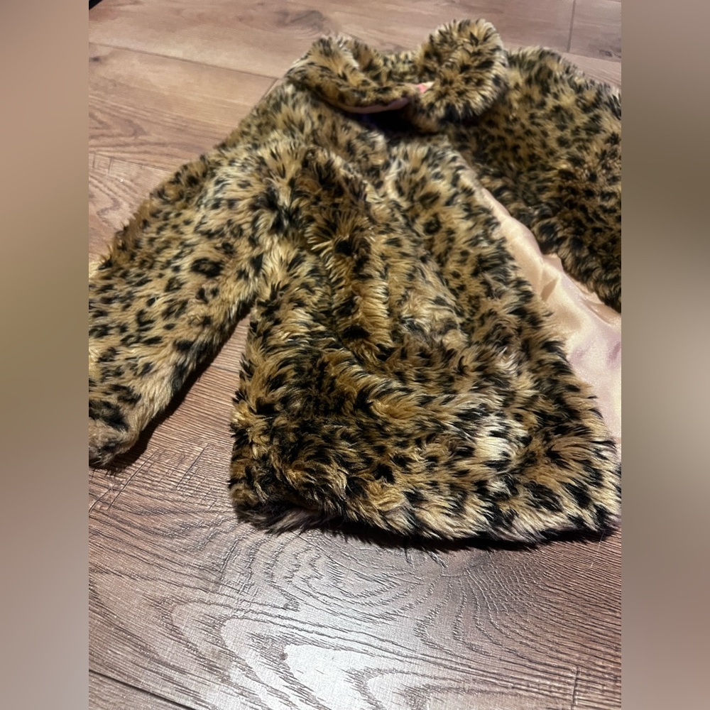 Isaac Mizrahi 4T Girls Leopard Coat